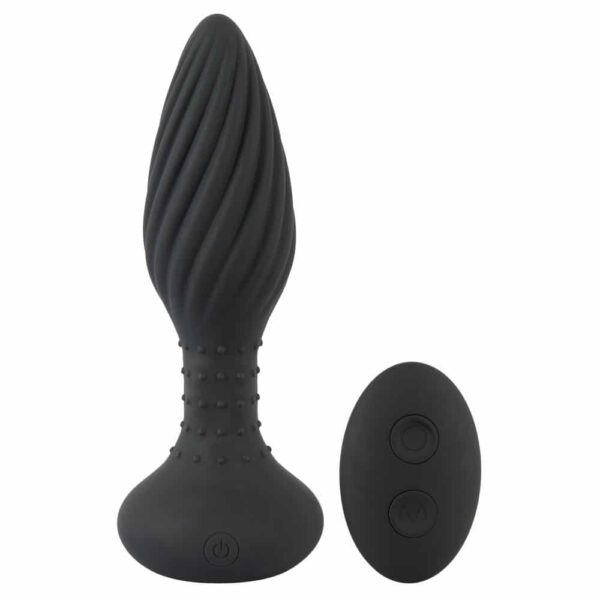 ANOS Vibro Buttplug Virvel Sort