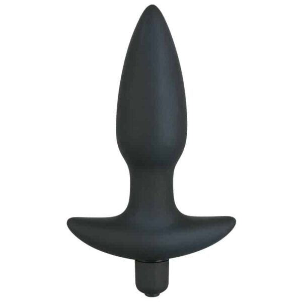 Black Velvets Buttplug med Vibrator Medium  15 cm