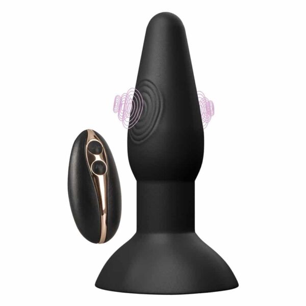 Black Velvets Thumping Buttplug vibrator Sort