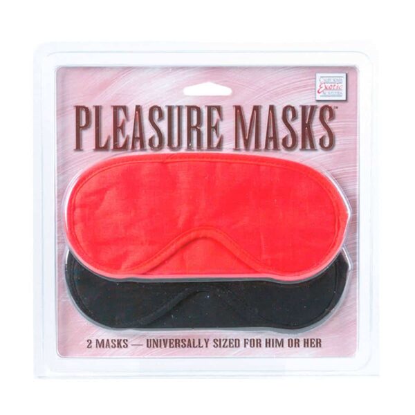 Calexotics Pleasure 2 Pak Blindfold Sort & Rød