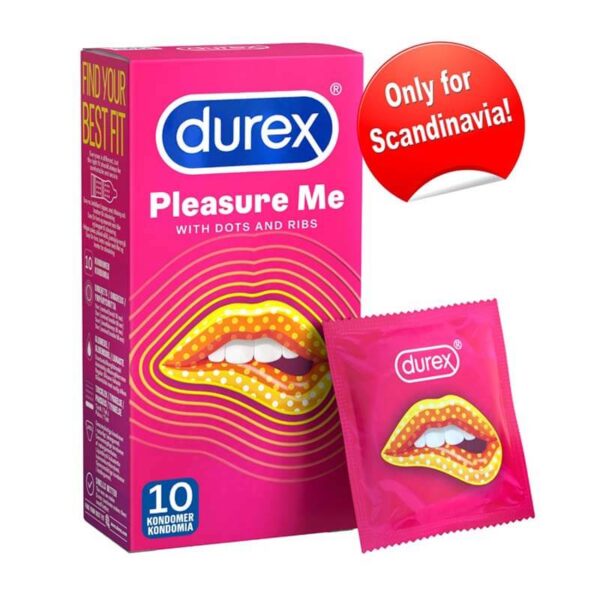 Durex Pleasure Me Kondomer 10 stk