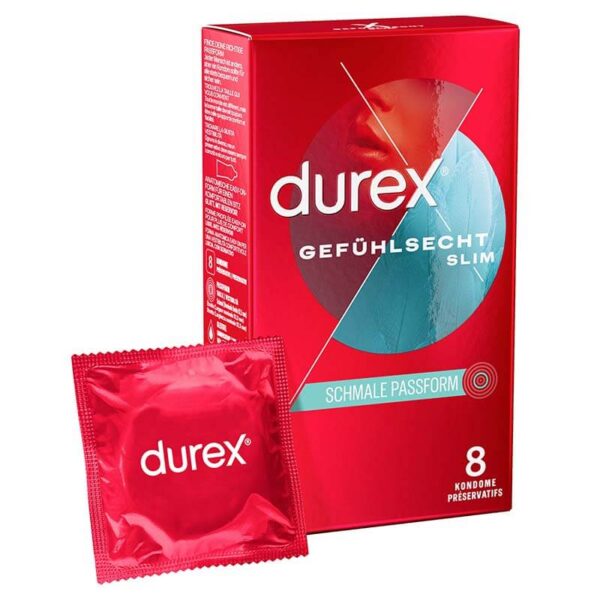 Durex Tynde Slim Fit Kondomer 8 stk