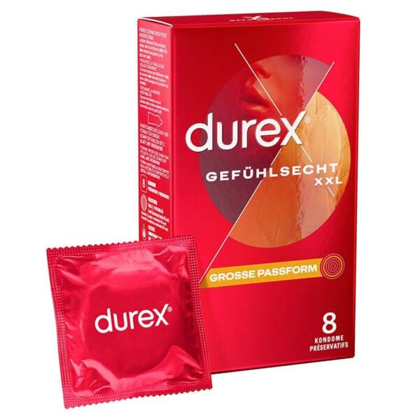 Durex XXL Ekstra Store Kondomer 8 stk