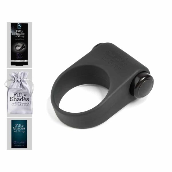 Fifty Shades Of Grey "Feel it Baby" Penisring med Vibrator