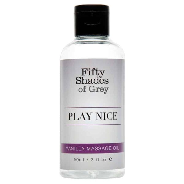 Fifty Shades Play Nice Vanilje Massage Olie 90 ml  80 ml