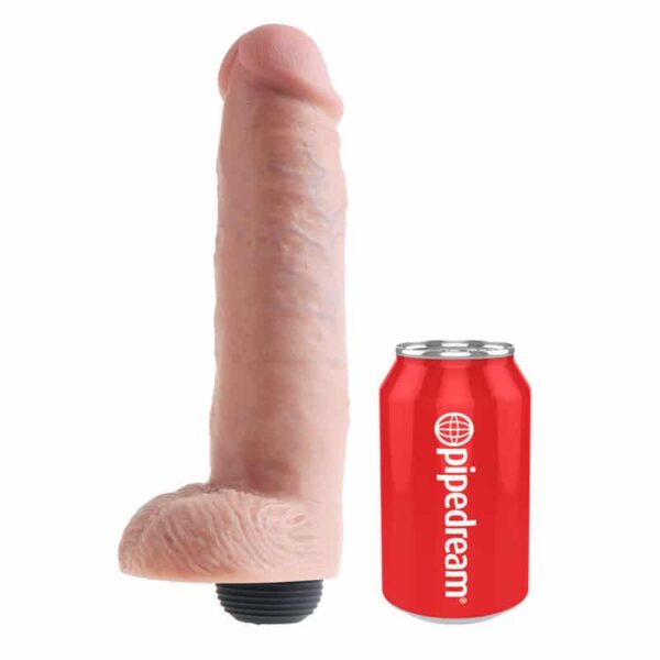 King CockÂ® Sprøjte Dildo med Kugler 25 cm  25 cm