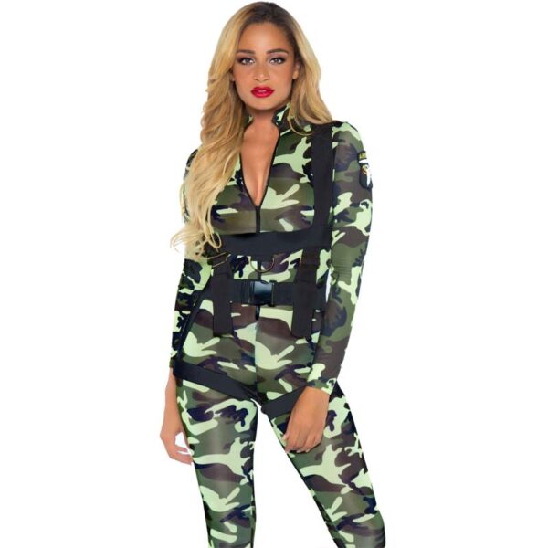 Leg Avenue Pretty Paratrooper Kostume Grøn - XL