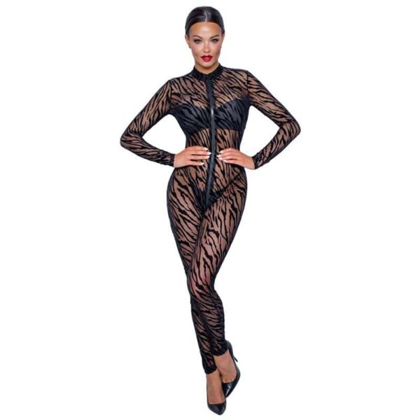 Noir Handmade Demi Catsuit Sort - S