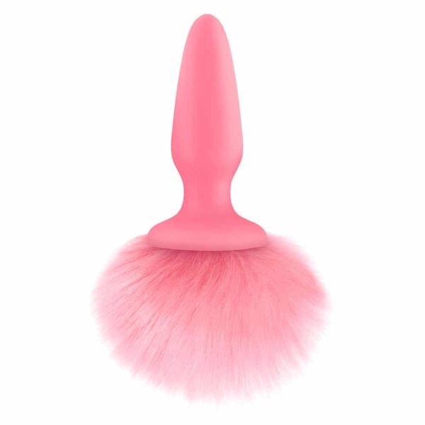 NS Novelties Bunny Tails Buttplug - Lyserød