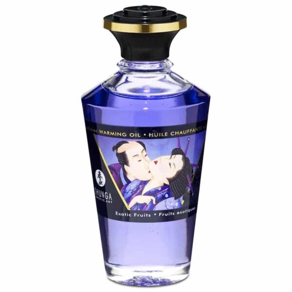 Shunga Aphrodisiac Warming Massageolie Exotic Fruits  100 ml.