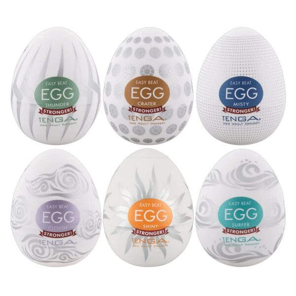 Tenga Egg Easy Beat Variety 6 Pack Onani Håndjob til Mænd