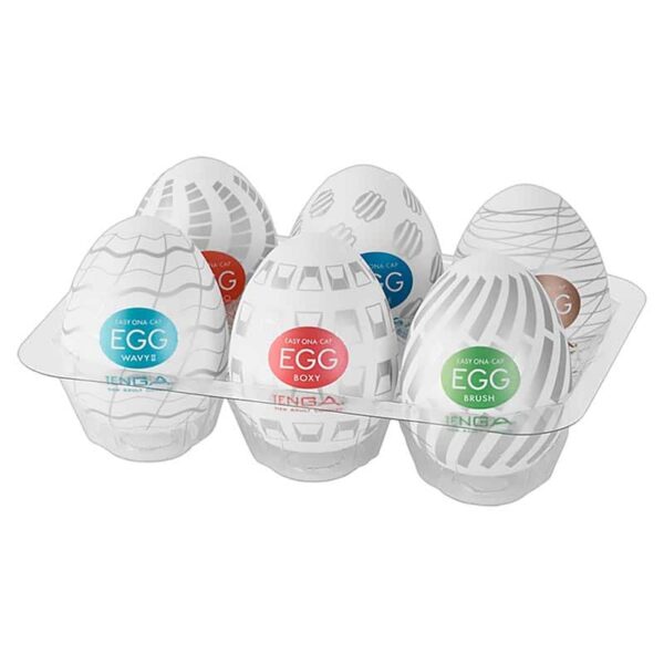 TENGA Eggs Variety 6 Pack Onani Håndjob til Mænd