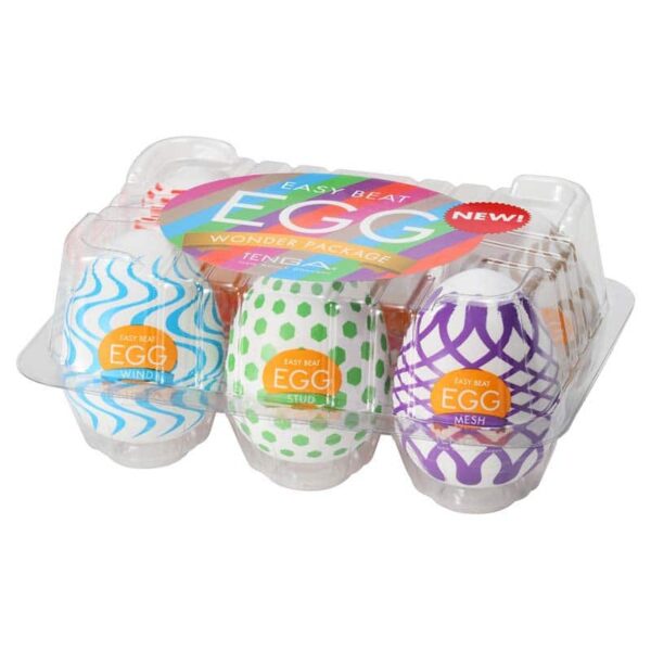 TENGA Eggs Variety Wonder 6 Pack Onani Håndjob til Mænd