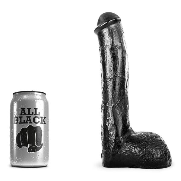 All Black 14 - Realistisk Anal Dildo Sort