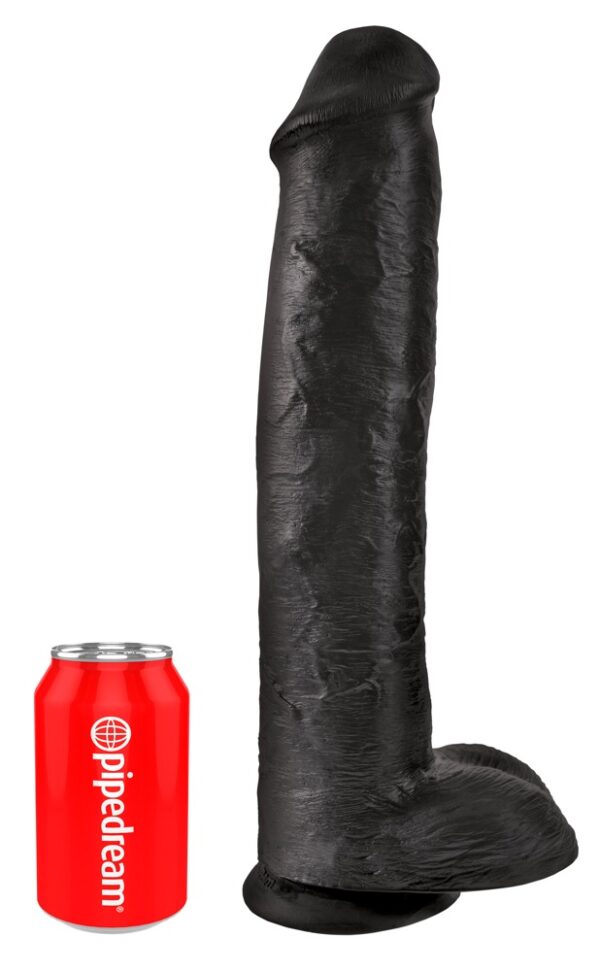 Cock with Balls 15" hudfarvet mørk