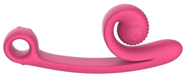 Vibrator "Snail Vibe Curve" med 2 motorer til 600 vibrationskombinationer pink